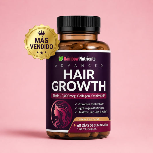 Suplemento de biotina para el crecimiento del cabello 2x1